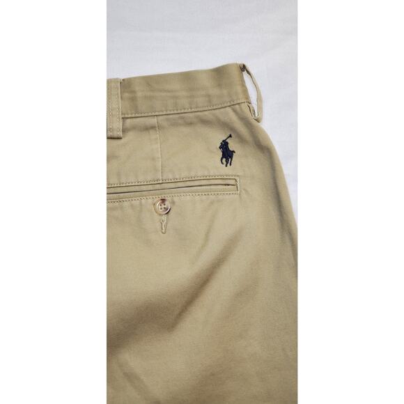 Polo By Ralph Lauren Size 38x30 Flat Chino Pants Mens Beige Ca10 - Picture 10 of 10
